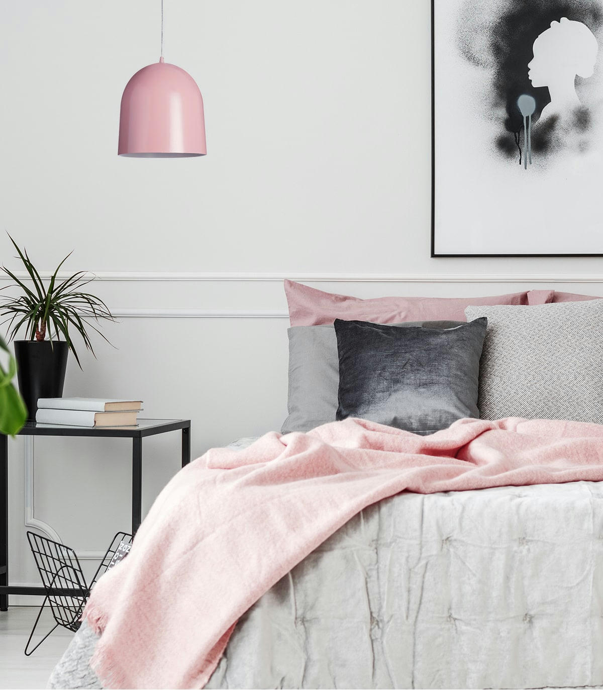 LOFT COLOR - Suspension en métal rose d. 30 cm