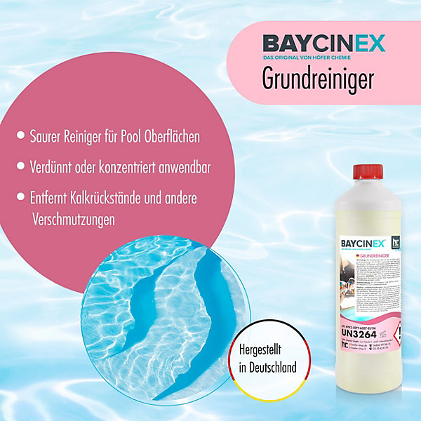 Nettoyant Piscine Liquide Baycinex En Bouteille De 1 L x 1