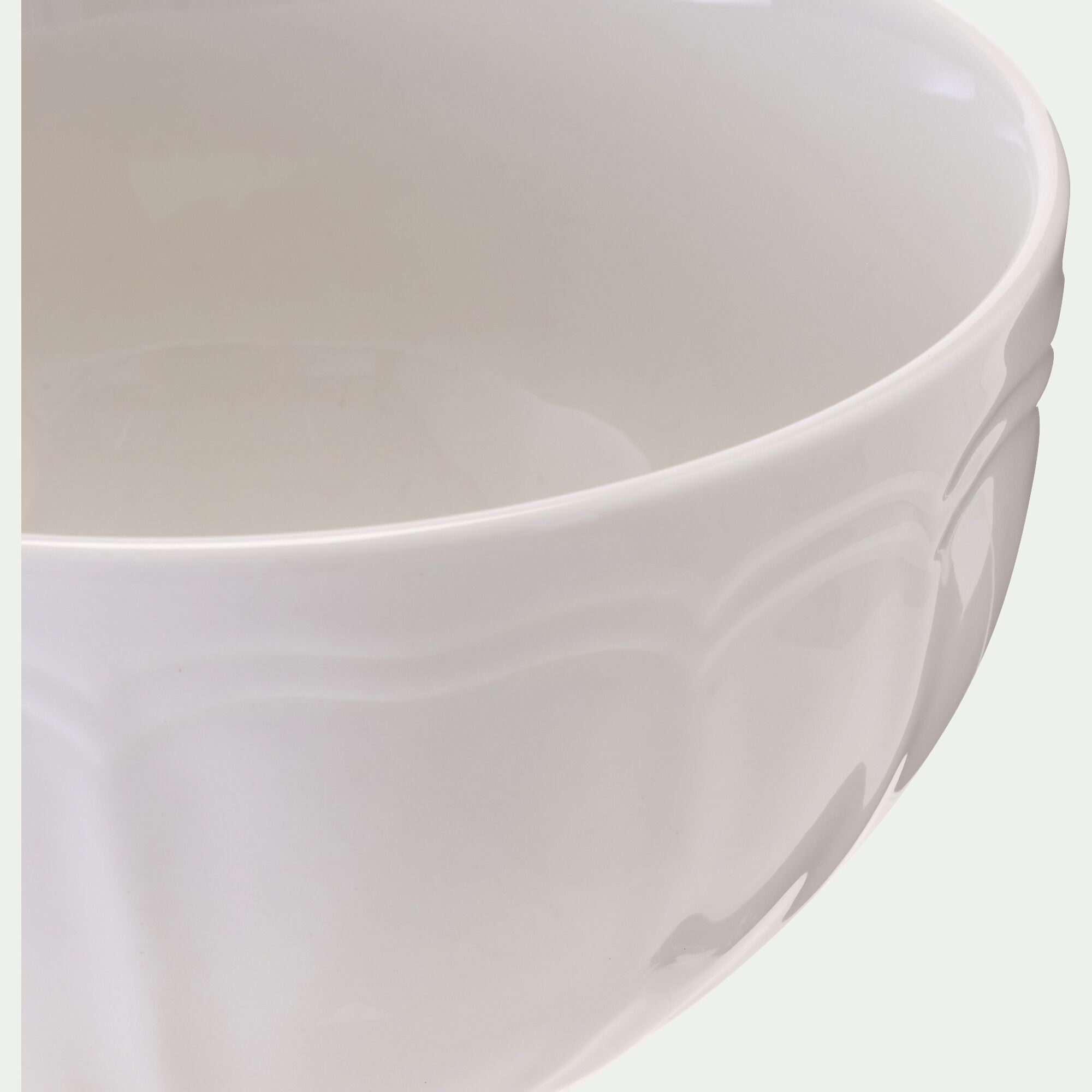 MARLI - Bol en porcelaine - blanc D13,8cm