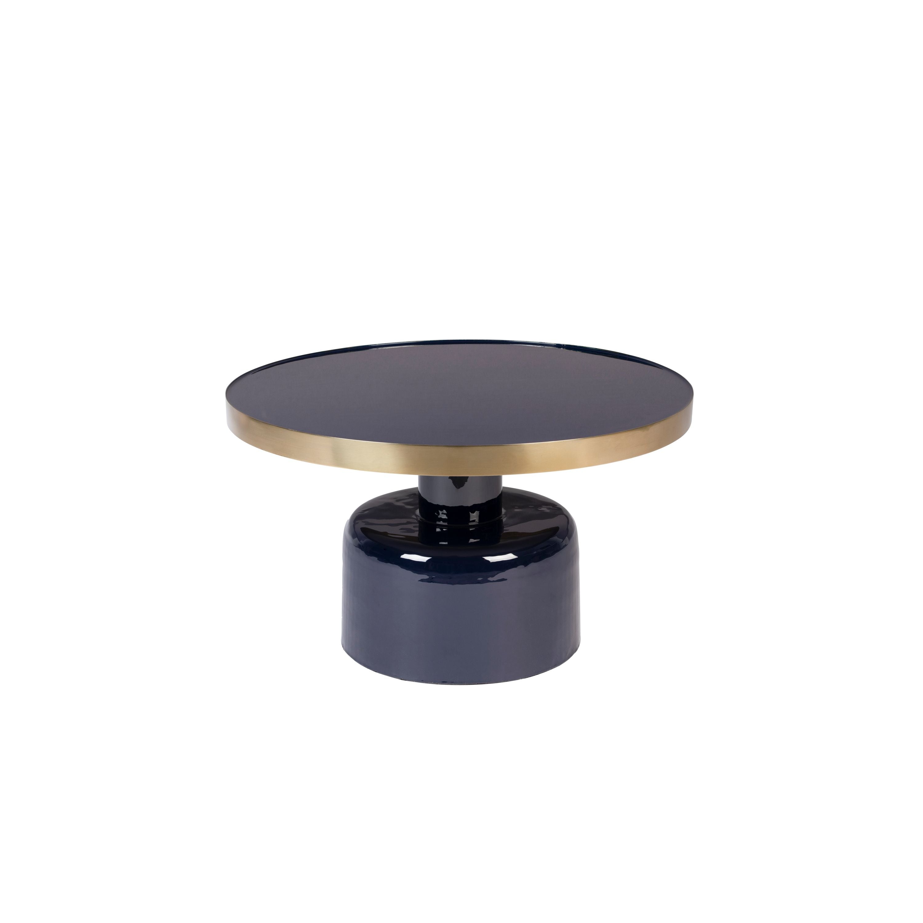 Zuiver Glam Salontafel Rond 60 cm Blauw/ Goud