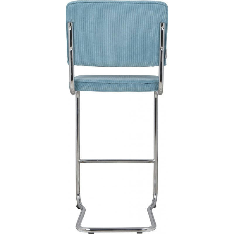 KINK - Tabouret design en tissu bleu
