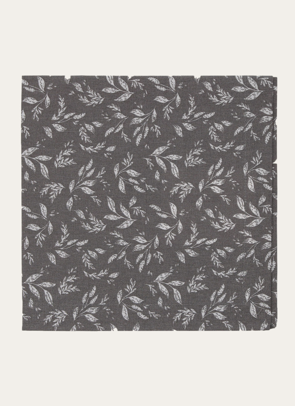 LOT DE 2 SERVIETTES EN COTON GRIS