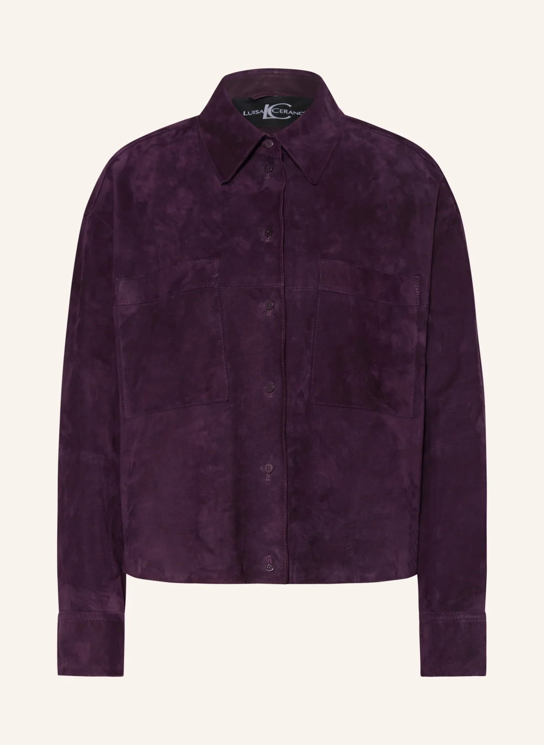 LUISA CERANO Leder-Overshirt