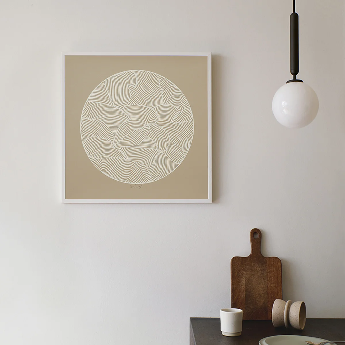 The Poster Club - Moon No. 01 von Little Detroit, 50 x 50 cm