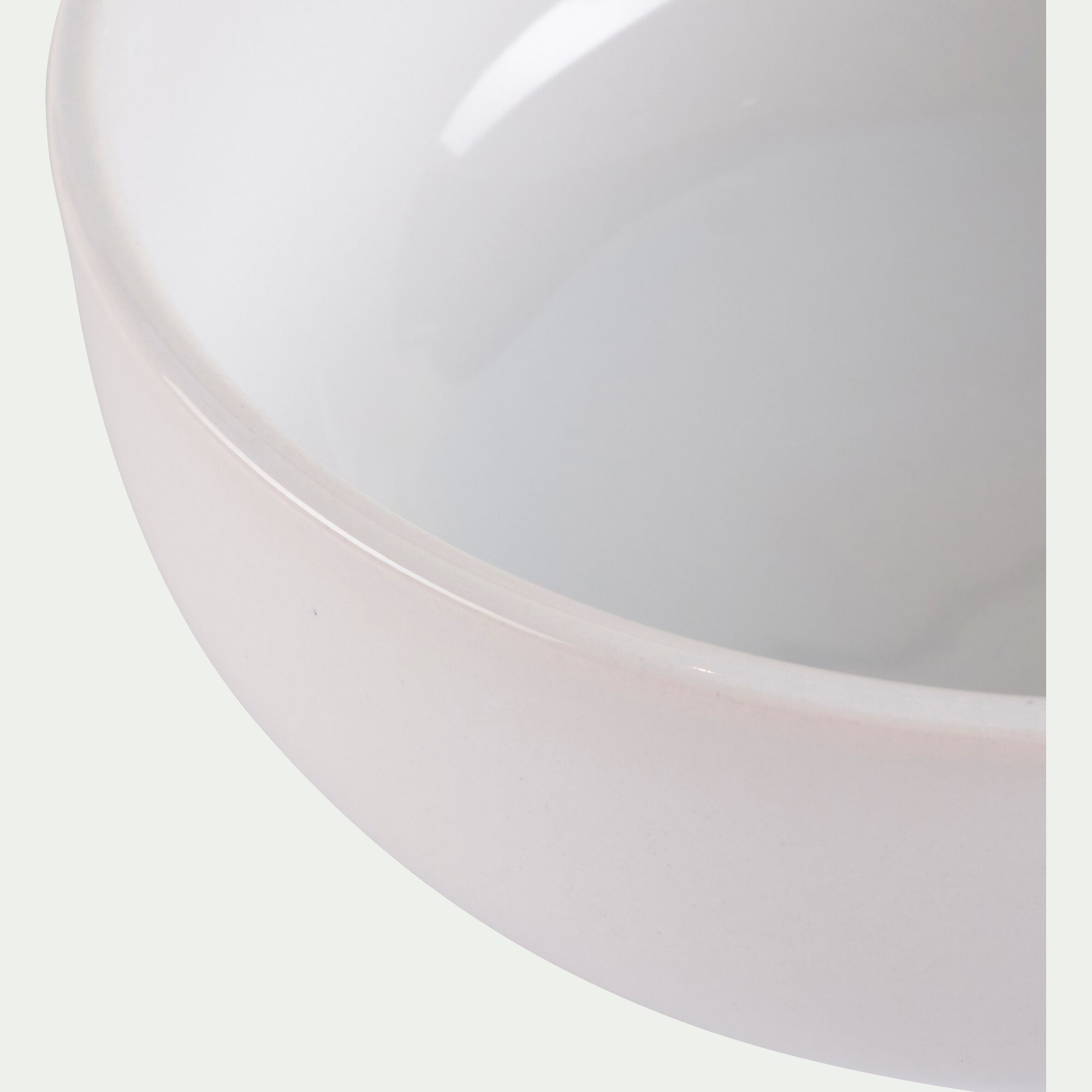 SELMA - Assiette creuse en faïence D15cm - blanc ventoux