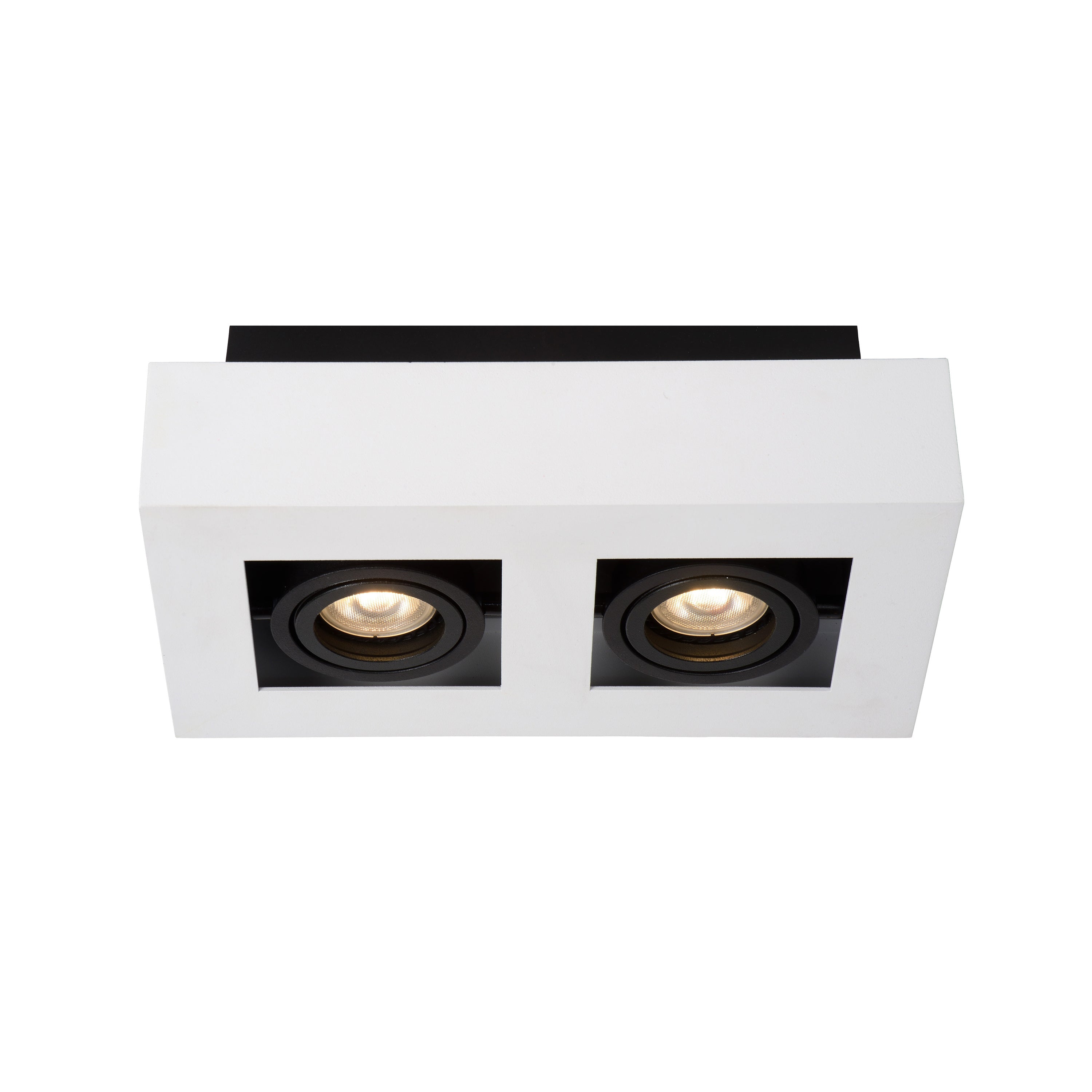 Lucide XIRAX Plafondspot - Wit - 2 x GU10