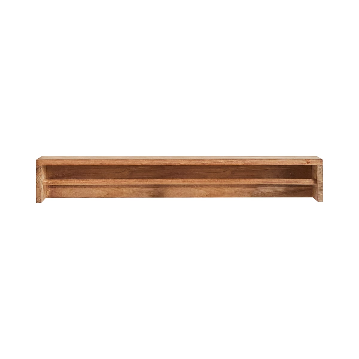 Tikamoon Wandhanddoekenrek van massief teakhout 100 cm - Naturel