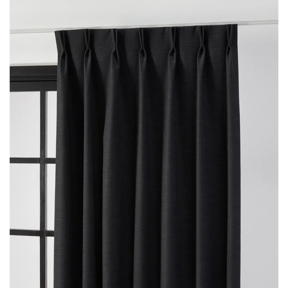 Kwantum Vouwgordijnen | Gordijnen | Gordijn Toby  Zwart