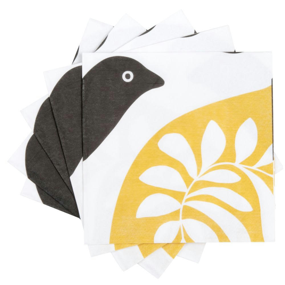 CIBOLA - Serviettes en papier multicolore motif chimère et végétal (x20)