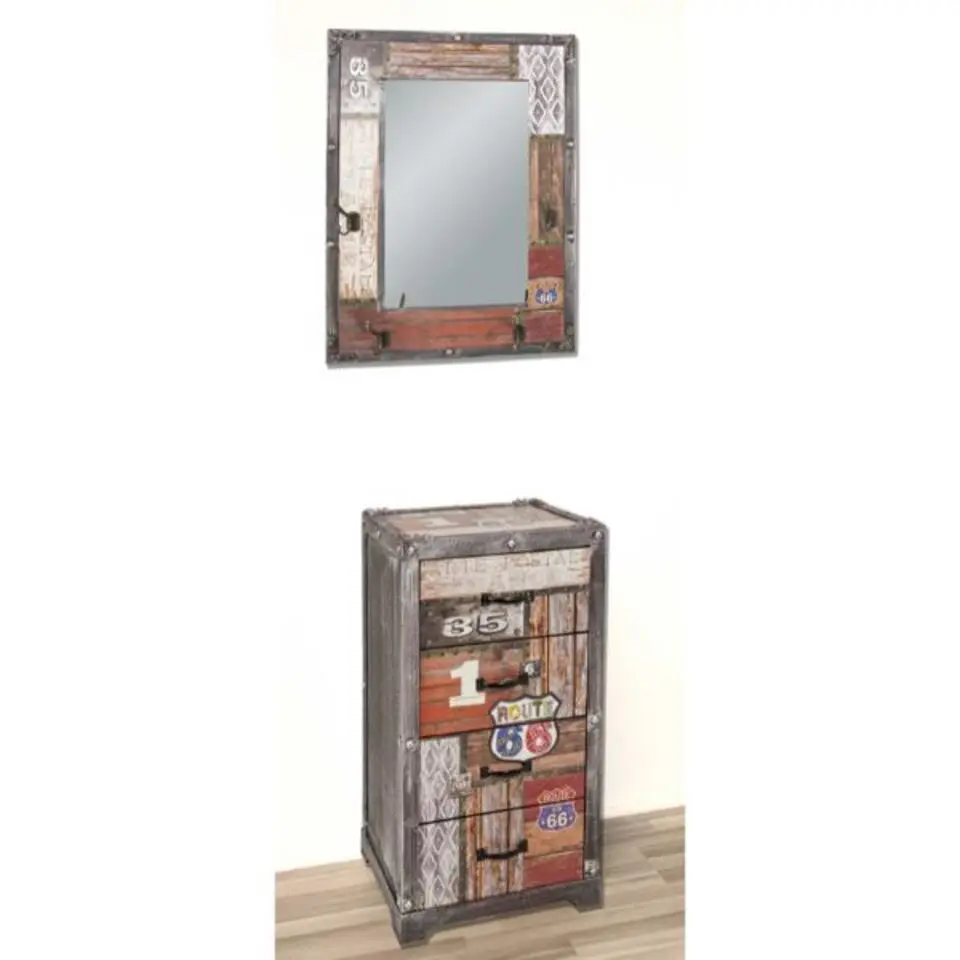 Wandspiegel - 55 x 8 x 75 - Vintage-design