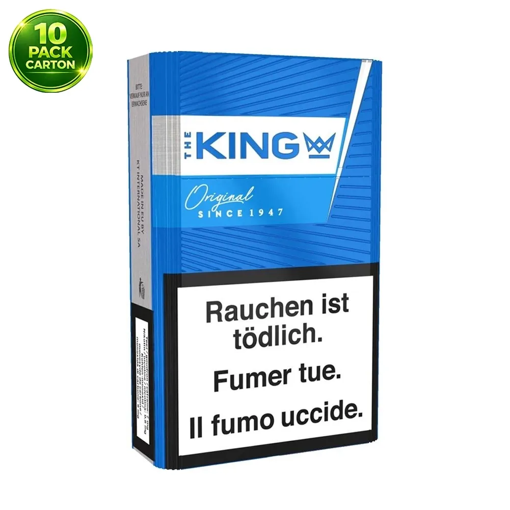 Blue King 20s Cigarettes x 10 Packs /1 Carton