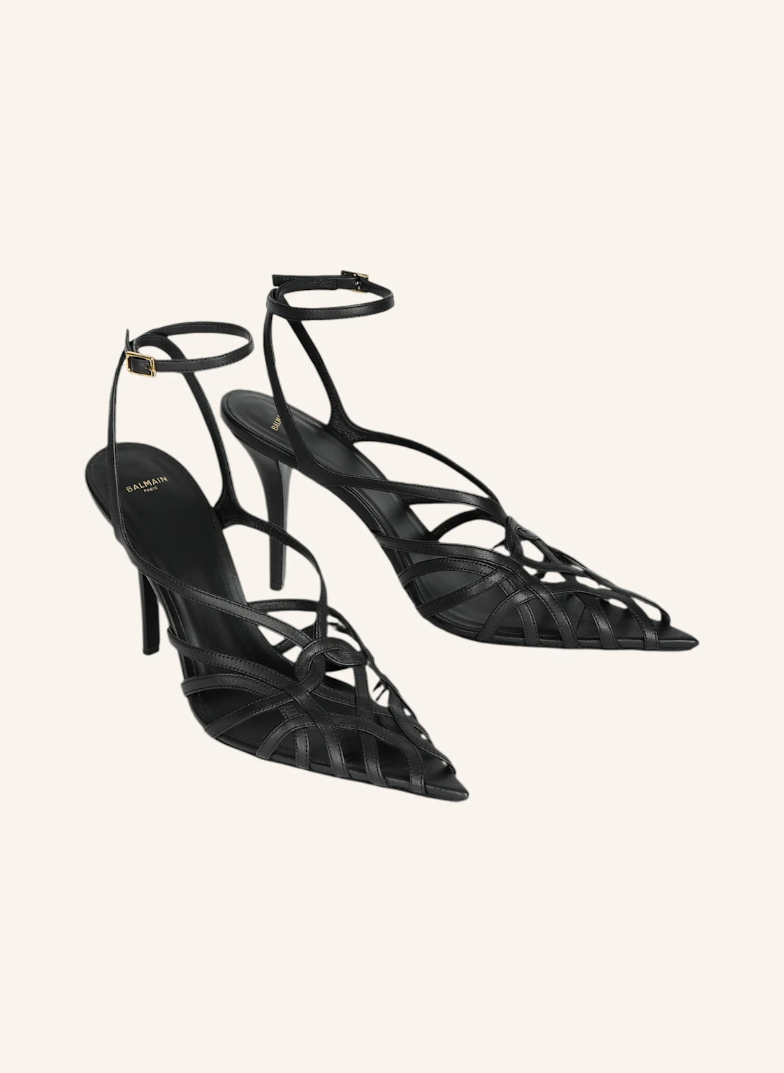 BALMAIN Sandalen Cage aus Glattleder