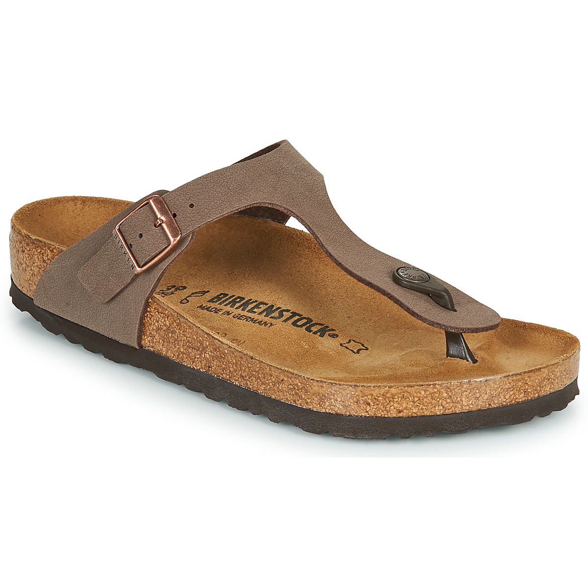 BIRKENSTOCK - Gizeh - White / Nubuck / Mocca / Regular