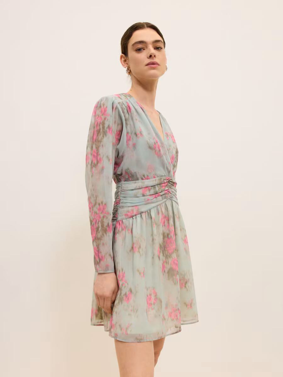 Patterned Mini Dress