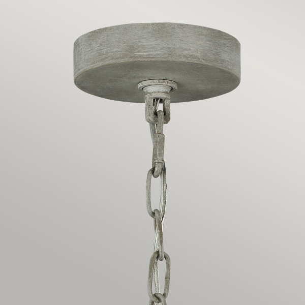 Żyrandol sprany szary Maryville 6xE14x60W wym:240,6x71,1x71,1 Feiss