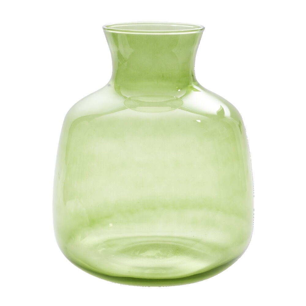 Vase en verre vert Loyde Ø24xH29cm