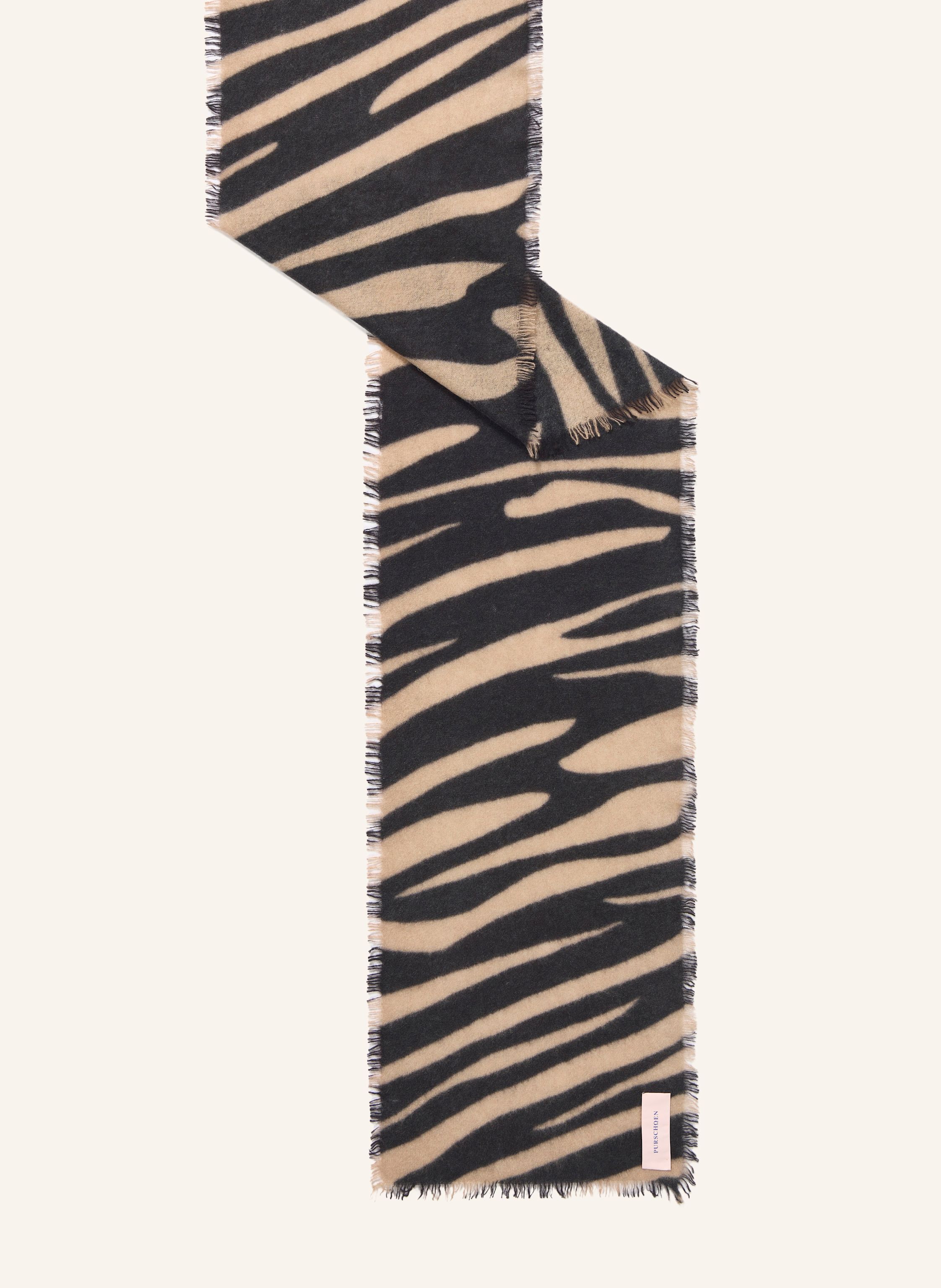 PURSCHOEN Cashmere-Schal SLIM ZEBRA PUNK