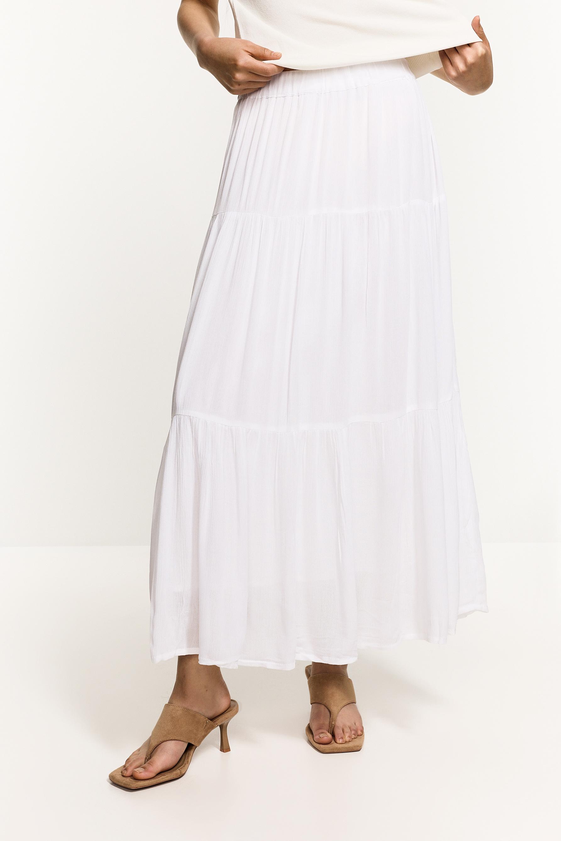 Falda midi fluida
