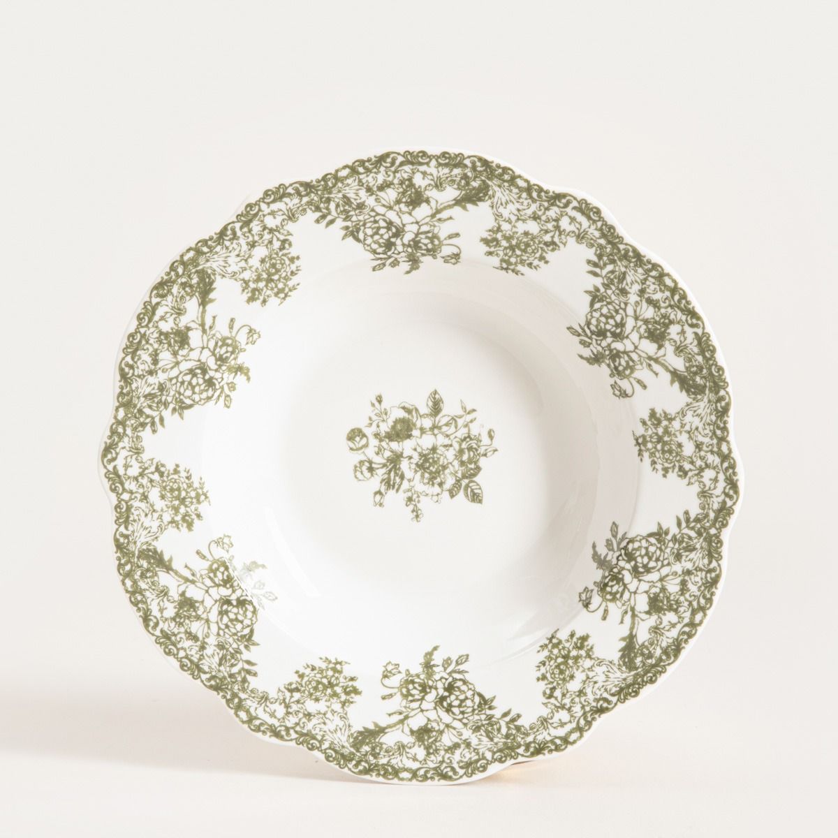 Talerz LOURRY głęboki zielony 22 cm