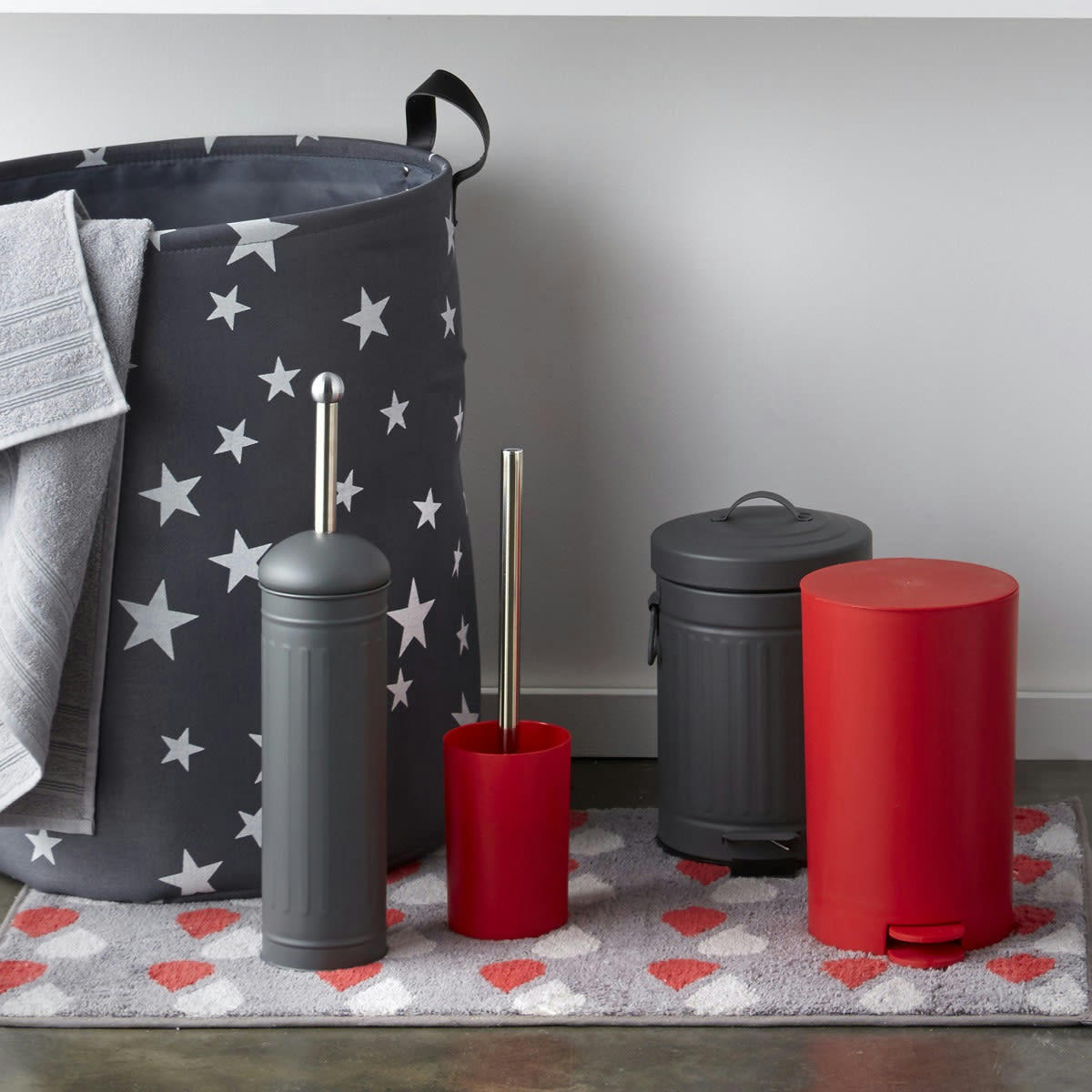 MAGELLAN - Panier à linge pliant blanc 40x50cm