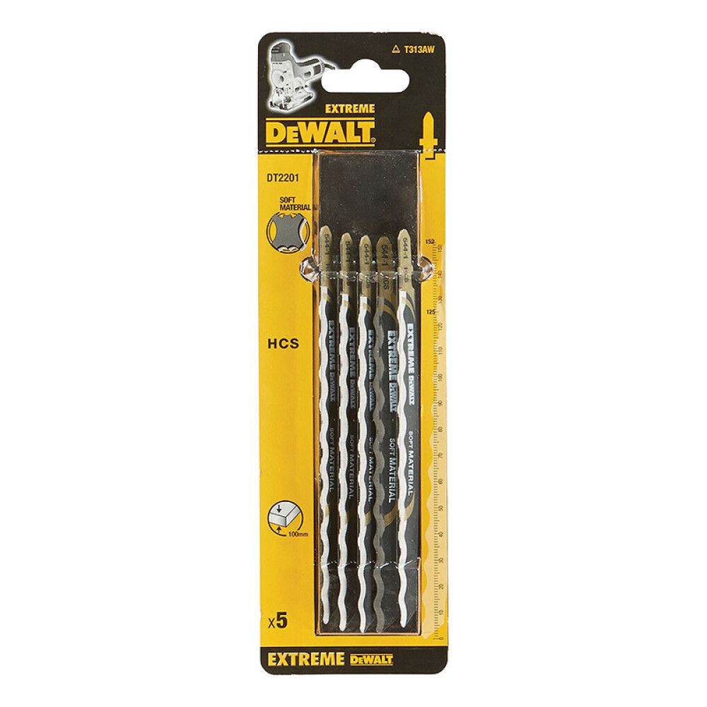 STIKKSAGBLAD DEWALT EXTREME DT2201-QZ HCS MYKT 152MM 5STK