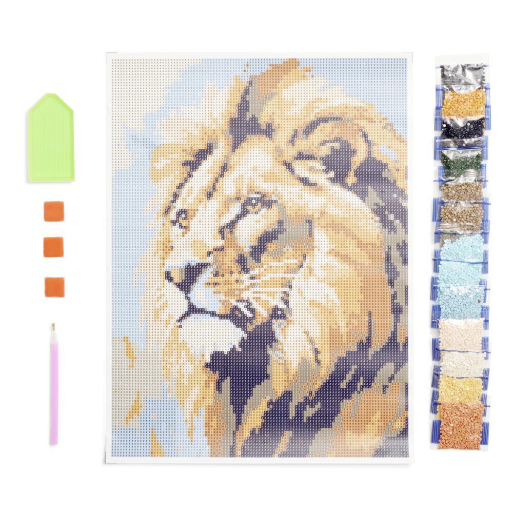 Kit créatif broderie diamants 30x40cm - 3 modèles
