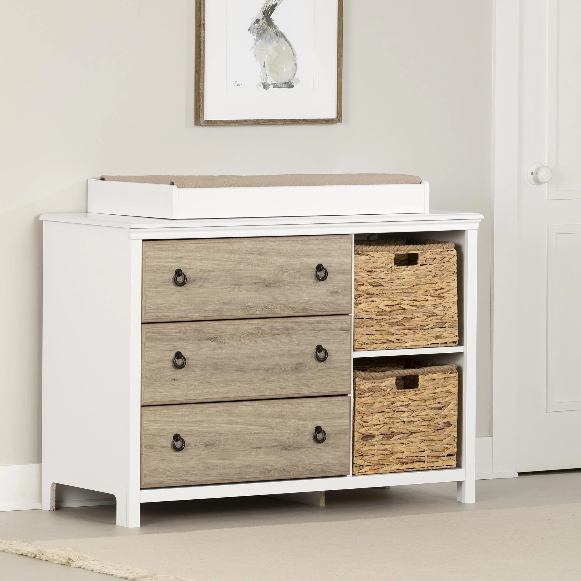 South Shore Cotton Candy Changing table - 1'8 x 3'10 x 3'2