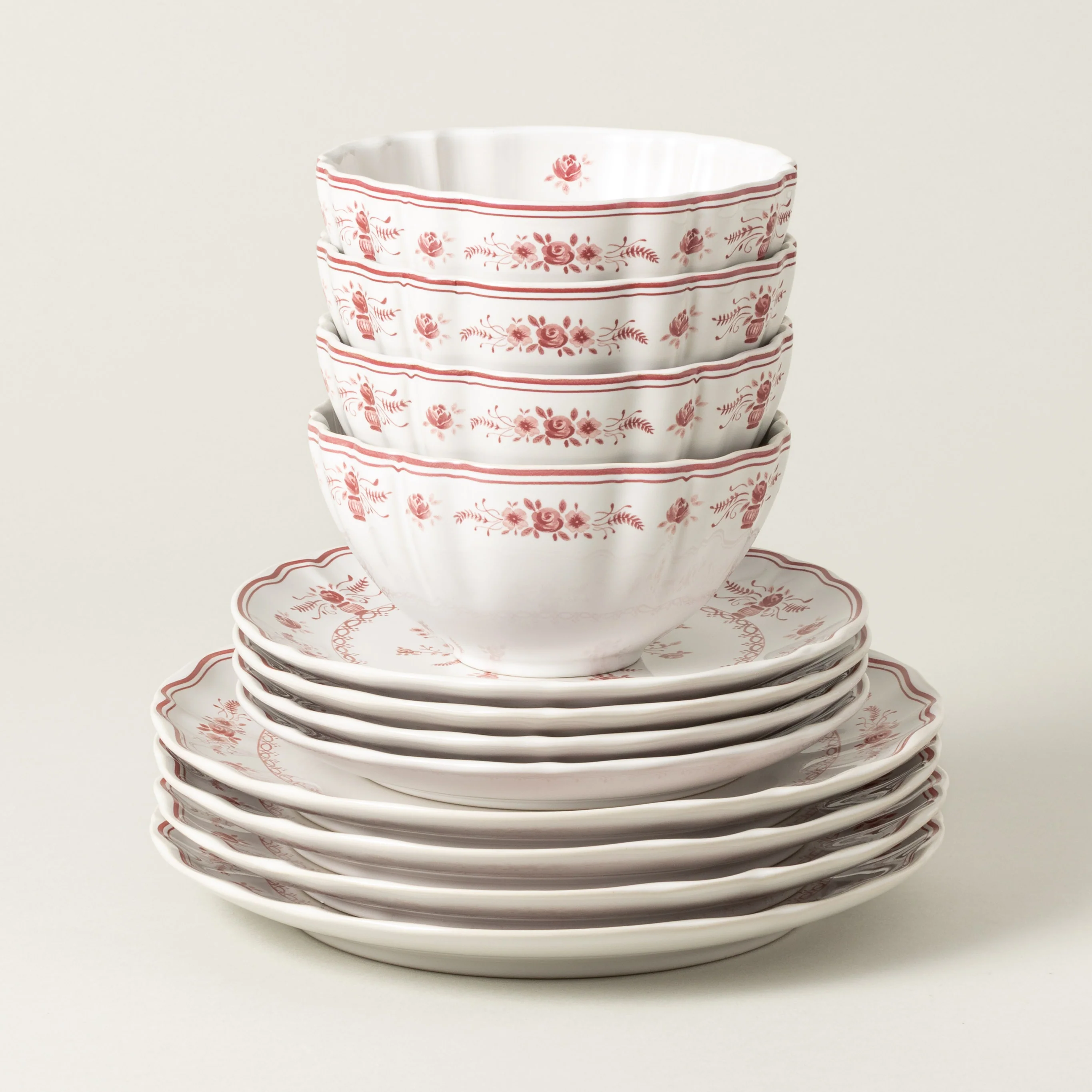 12-Piece Dinnerware Set with Bowl Vila