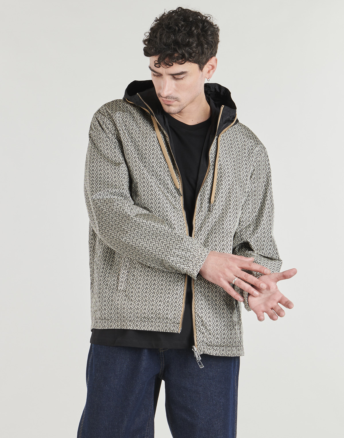 Armani Exchange - XM001830 REVERSIBLE - Black / Beige