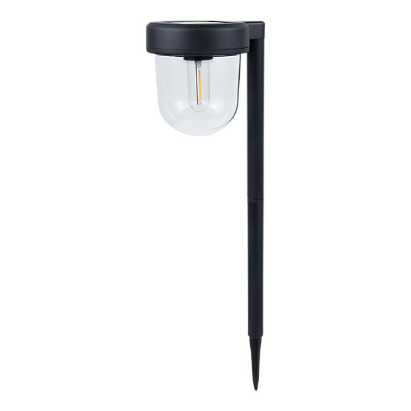 Balise solaire à piquer LED intégrée Brith noir IP44 0.08W blanc chaud