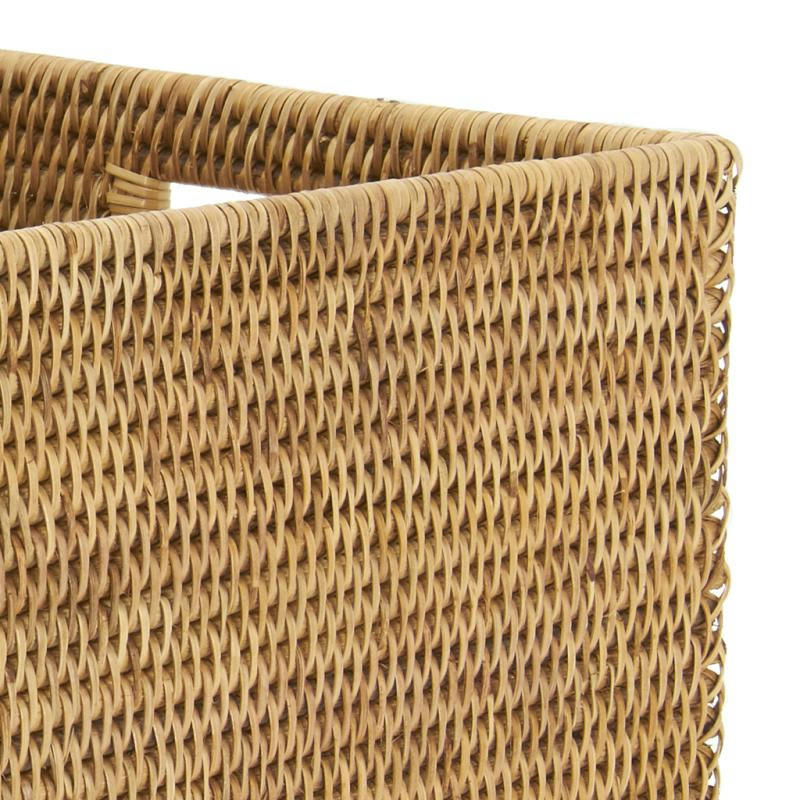 - Panier de rangement en rotin naturel 34 x 26 x 18 cm