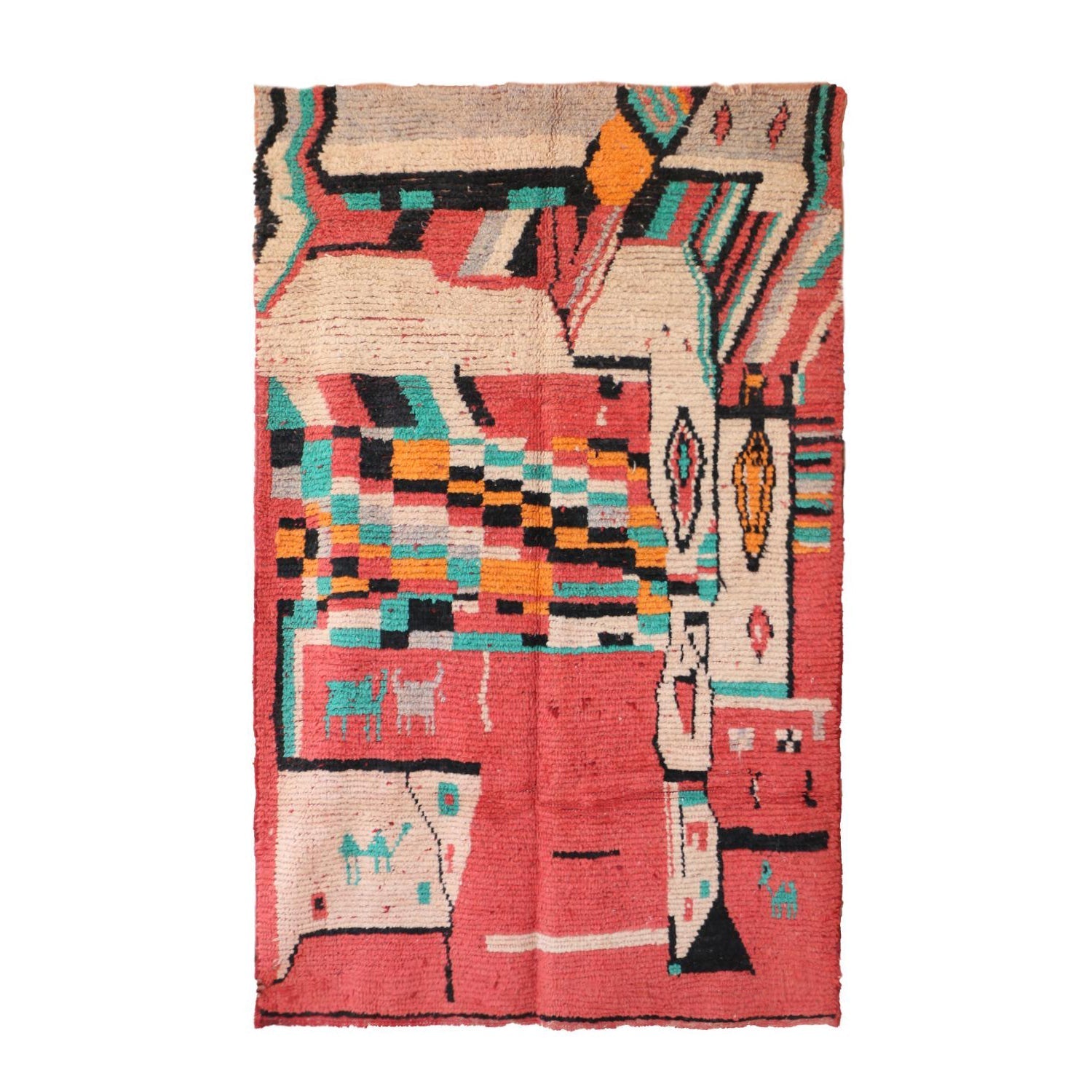 AFK Living vloerkleed Berber - handgemaakt - Wol - 160 cm x 230 cm