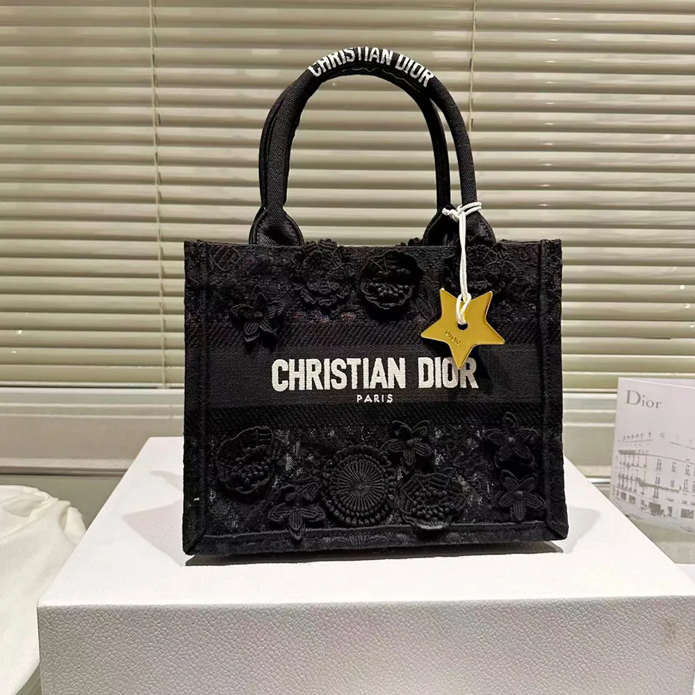 Dior Book Tote D-Lace Macrame