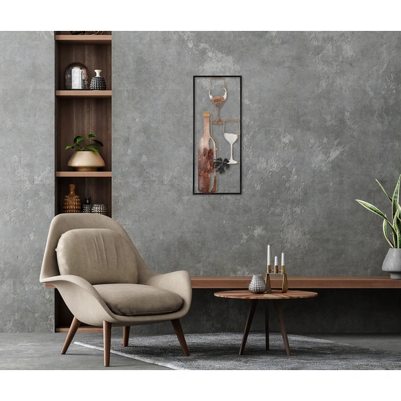 Metallbild, ca. 25x61 cm, Motiv 990