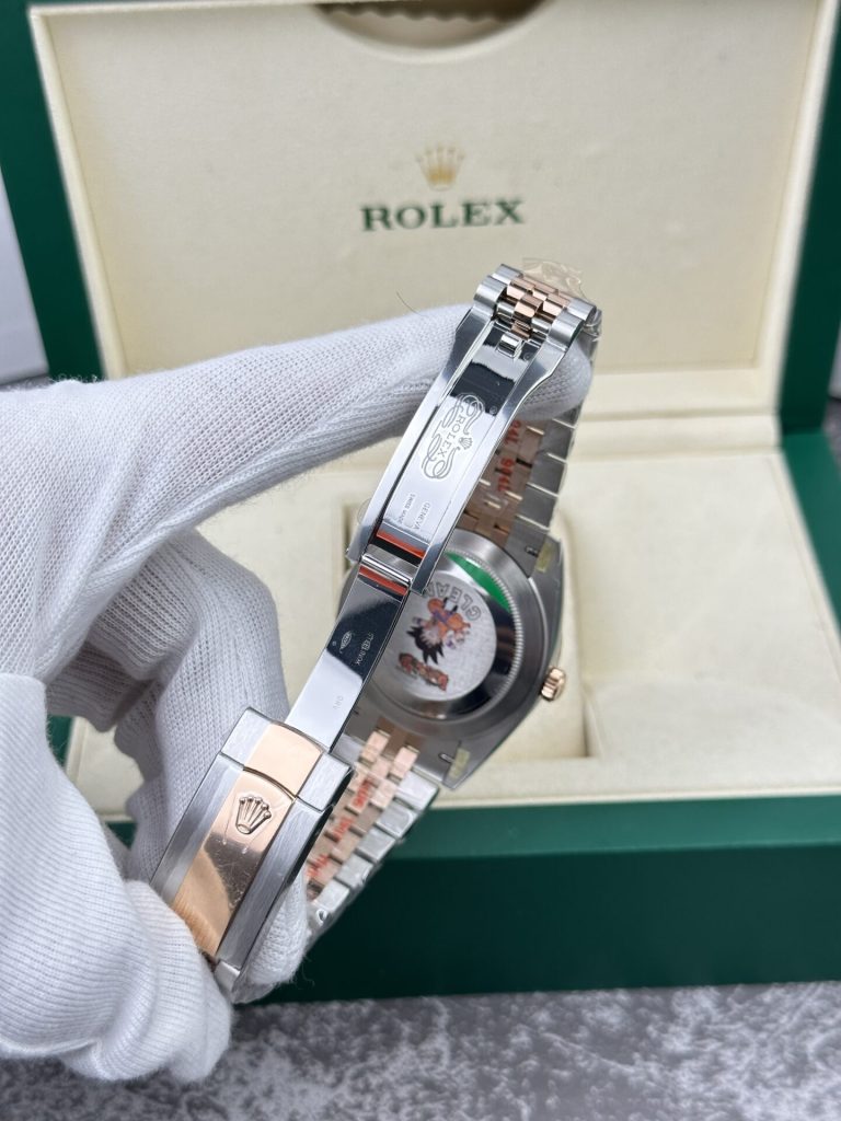 Rolex Datejust 126331 SS/RG Plated Black Dial 41mm Jub Super Clone