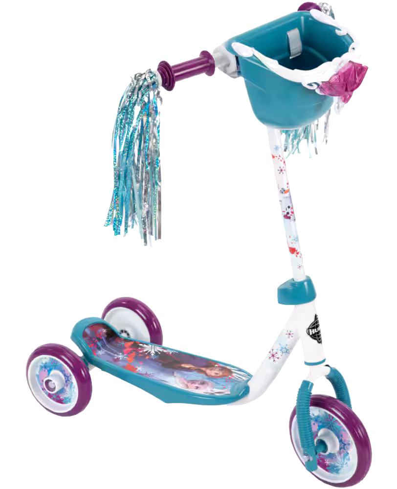 Disney Frozen Preschool Steel Frame Kick Scooter, 3-Wheel, Toddler (1-5 Years)