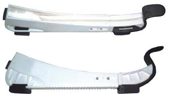 VIC Step-In Ice Skate Guards, Adjustable, White/Black
