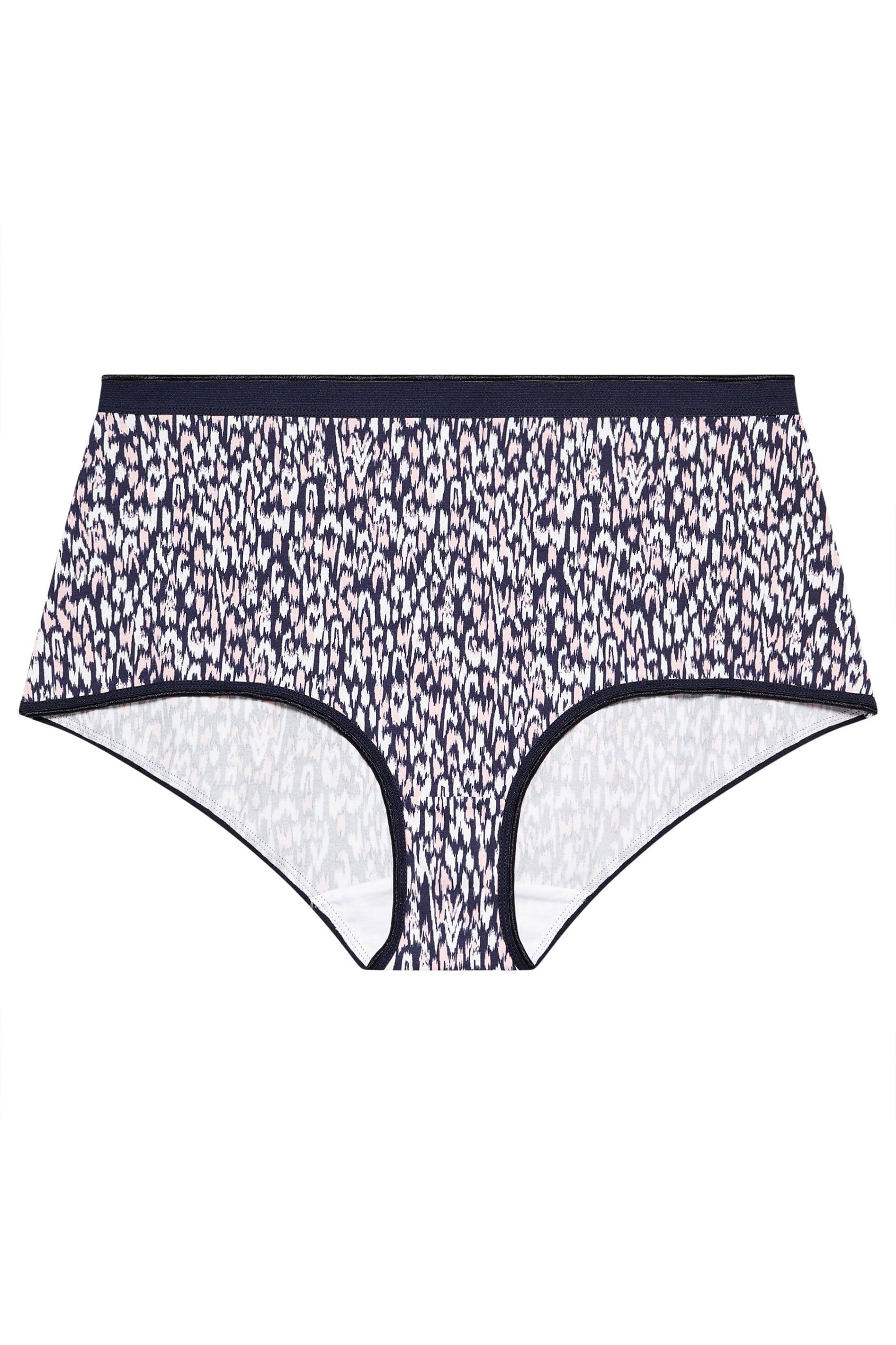 Yours 5 Pack Leopard Print Full Briefs