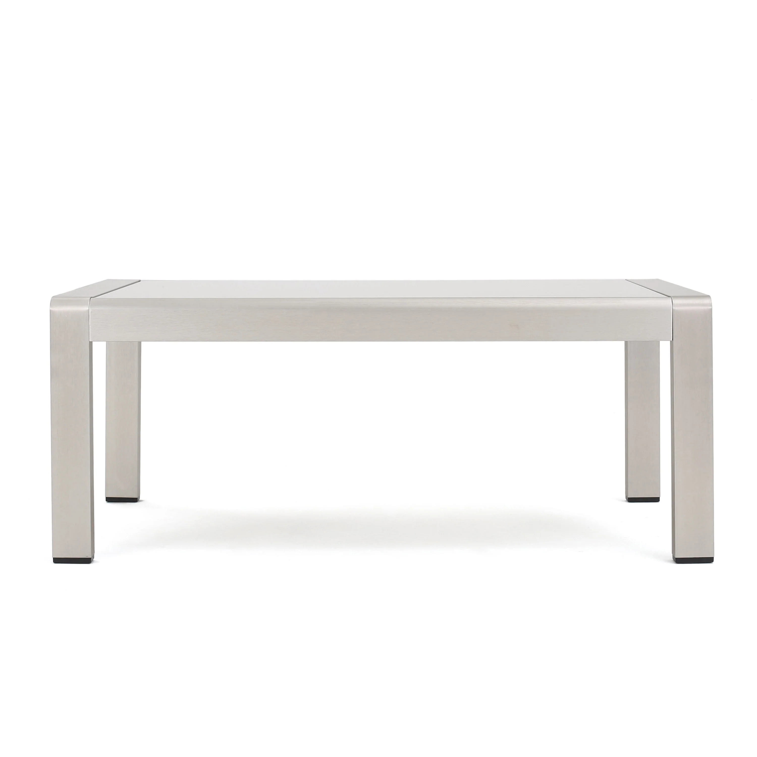 Cape Coral Outdoor Aluminum and Tempered Glass Coffee Table by Christopher Knight Home