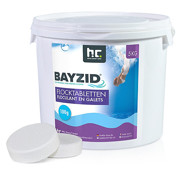 5 Kg BAYZID Floculant en galets (100g)x2