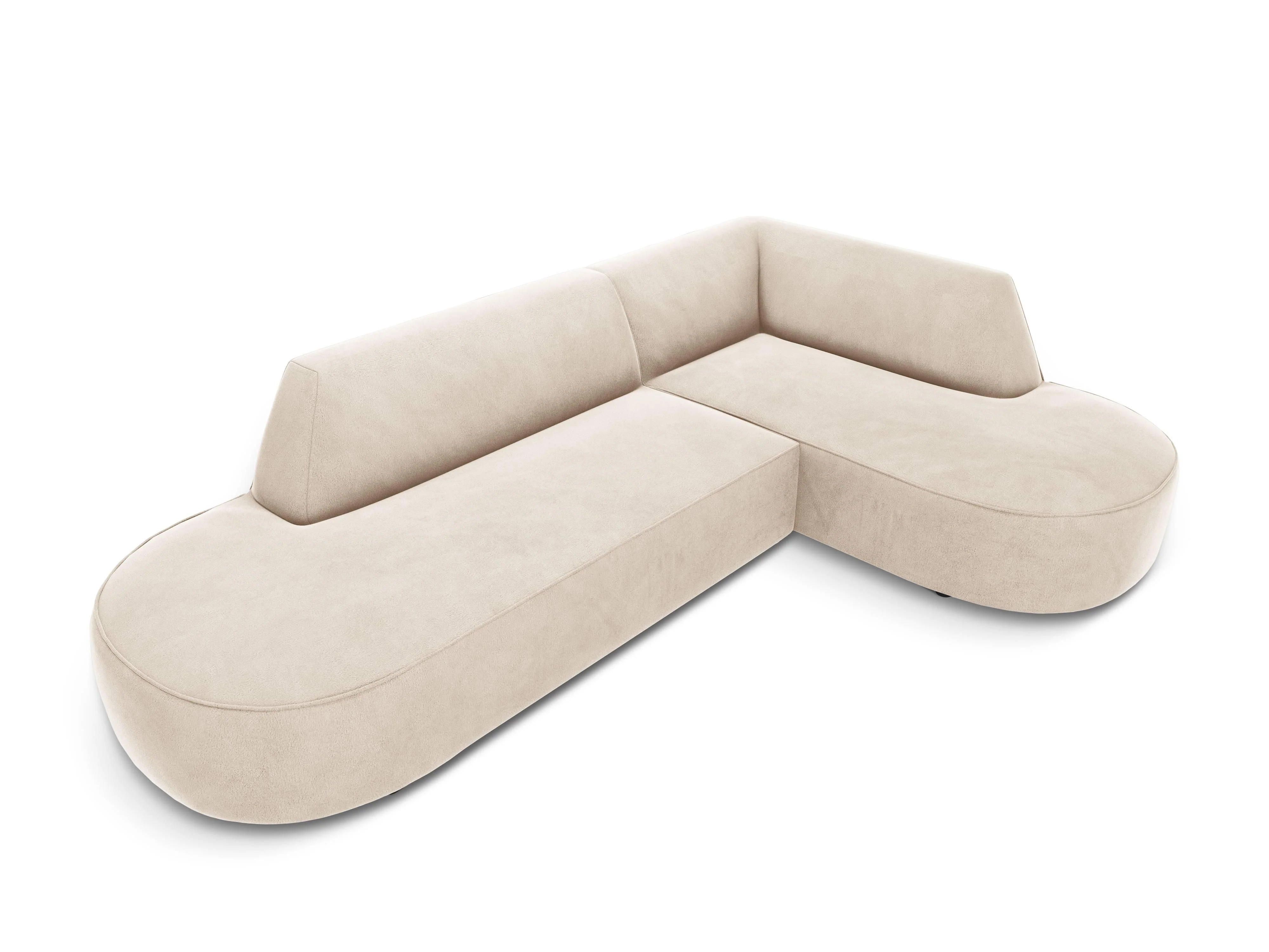 Hoekbank Charles Lounge velvet rechts