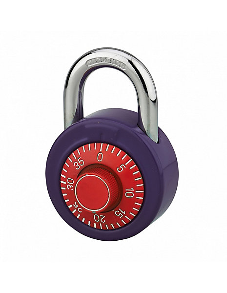 Cadenas à bouton de combinaison Collège, anse acier cémenté nickelé - THIRARD
