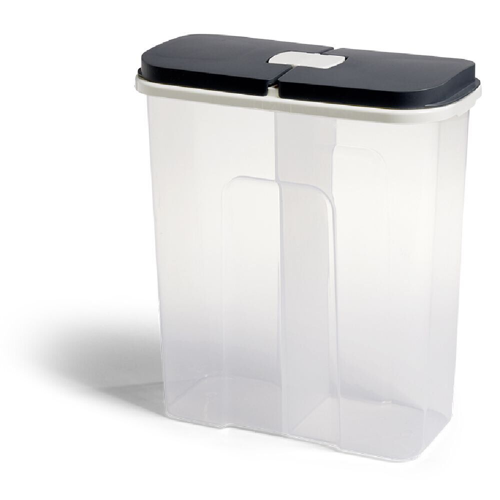 BoÎte de conservation en plastique à 2 compartiments transparent 2,85L