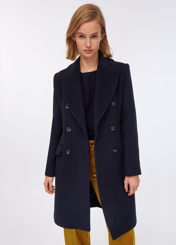 Cappotto doppiopetto in lana