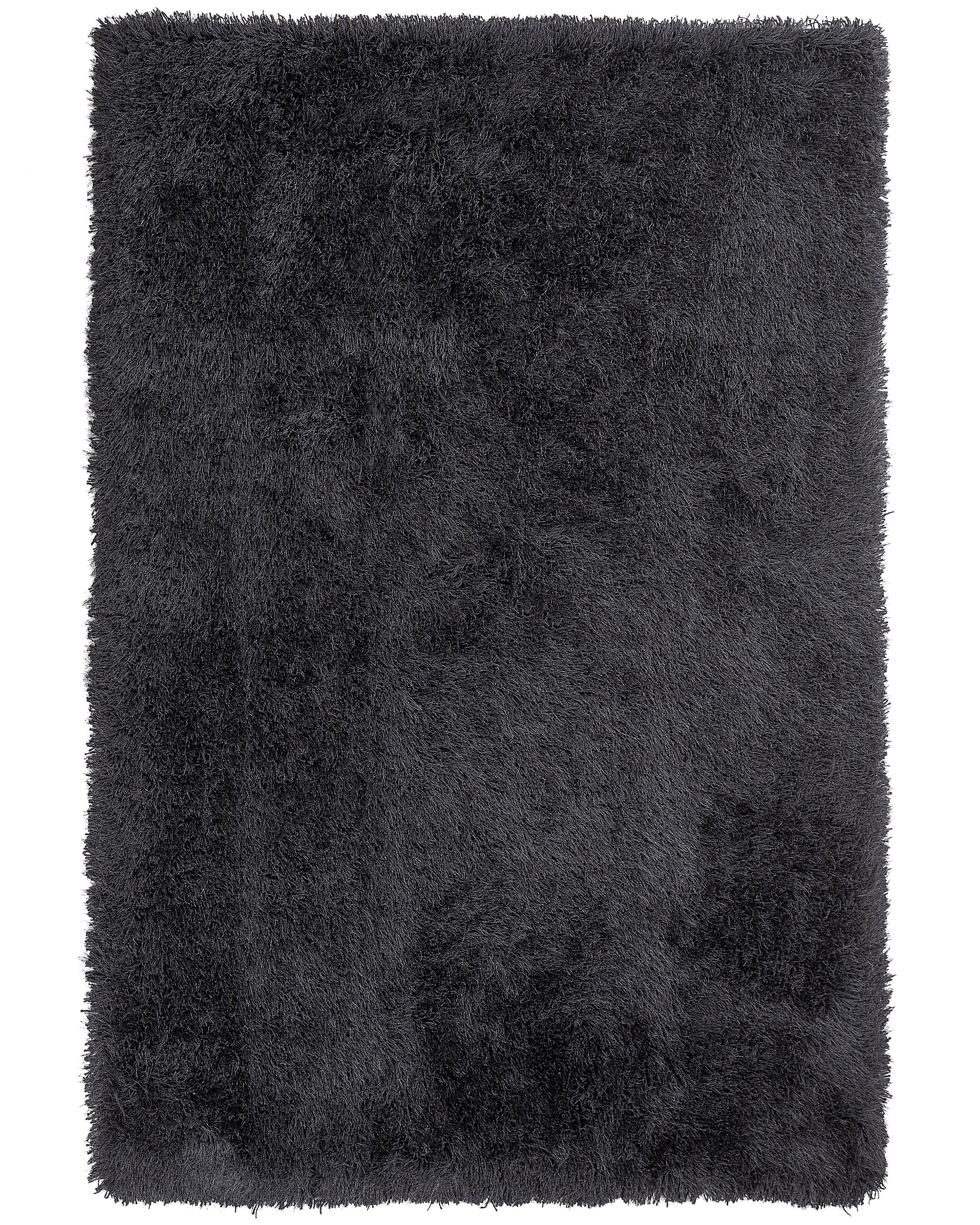 Shaggy Rug CIDE Black 140 x 200 cm