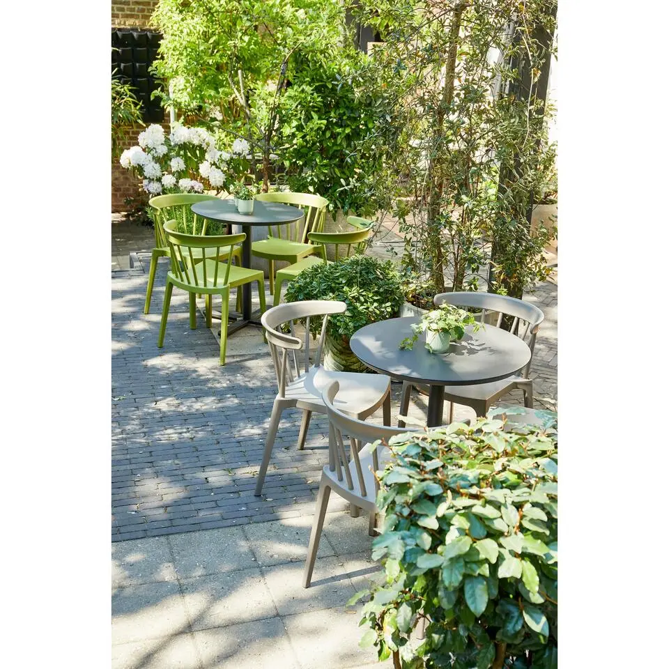 WOOOD Bliss Tuinstoelen - Kunststof - Taupe - Set van 2