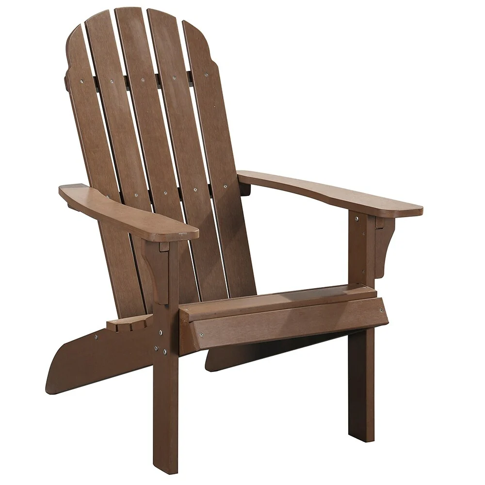 PolyTeak Traditional Adirondack Chair, All Weather Poly Lumber