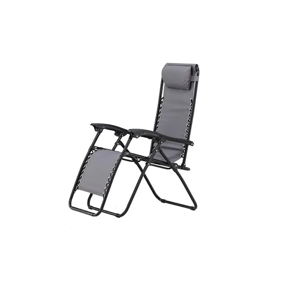 Hioshop Vulcano ligstoel grijs