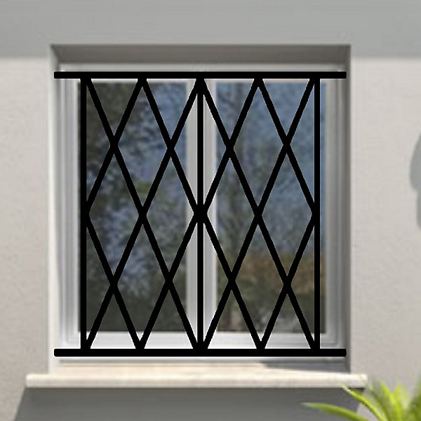 Grille de Defense Aquitaine pour Fenetre H 65 cm x L 120 cm (côte tableau)