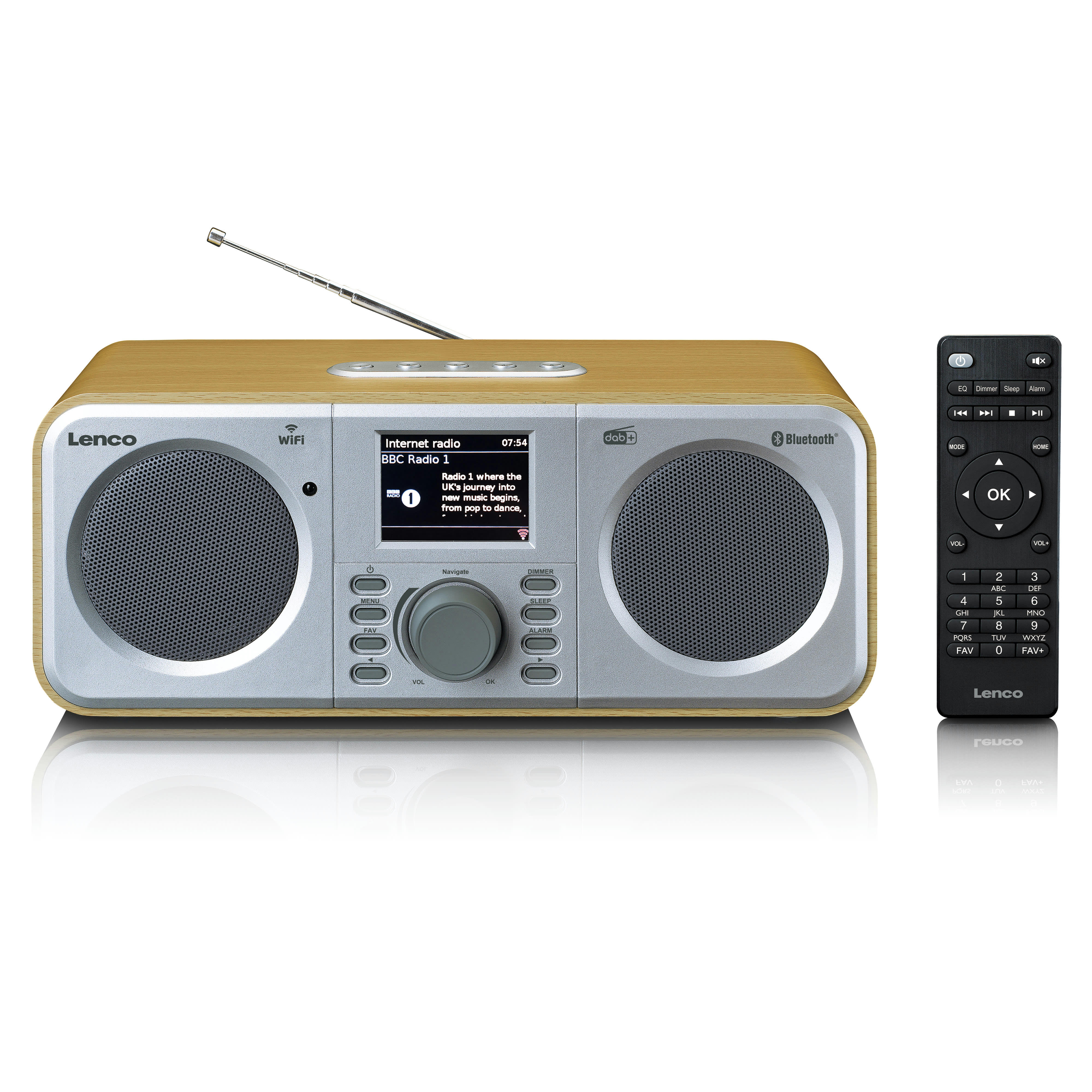 - Radio internet avec dab+ et spotify connect bois